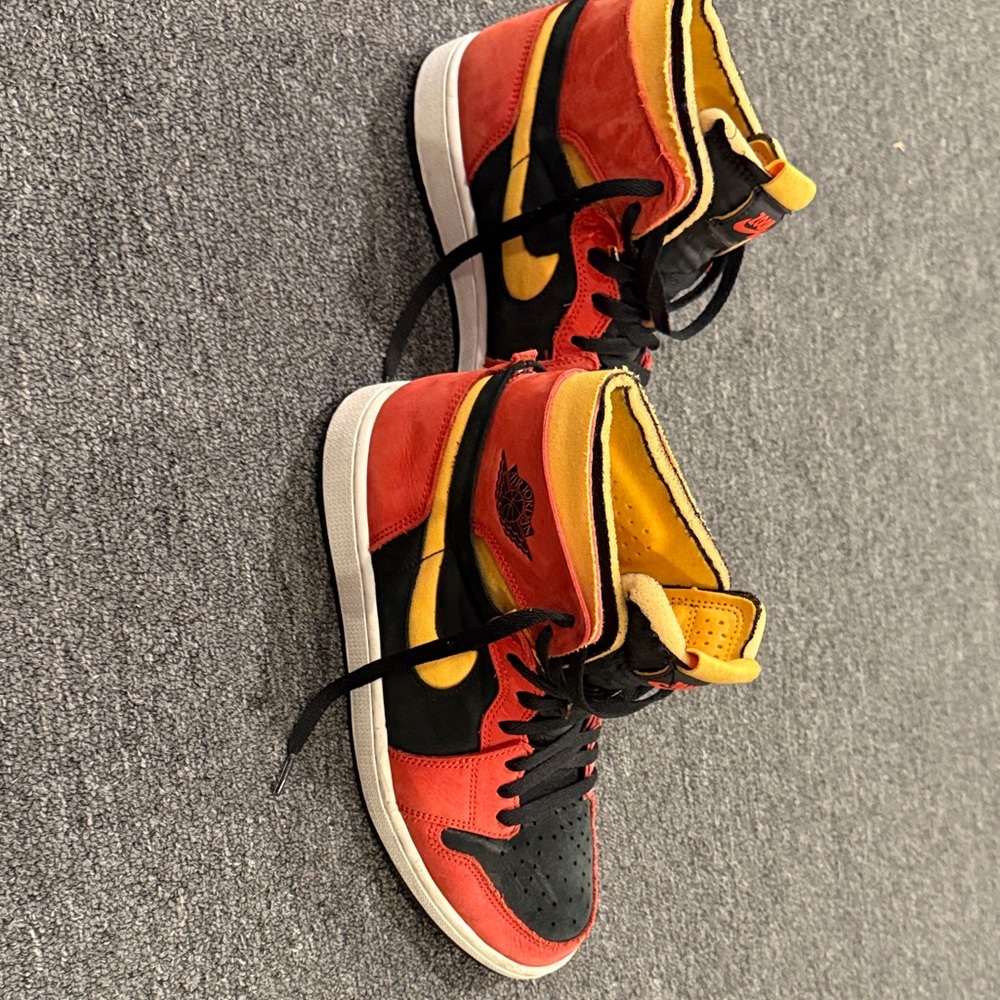 Nike Zoom Air Red and Black High-Top Sneakers